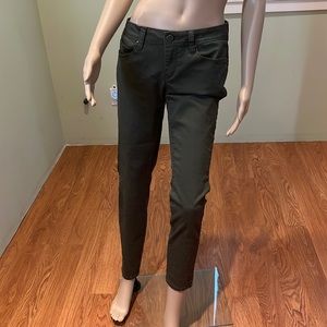 YMI Wanna Betta Butt Dark Olive Skinny Jeans Size 11
